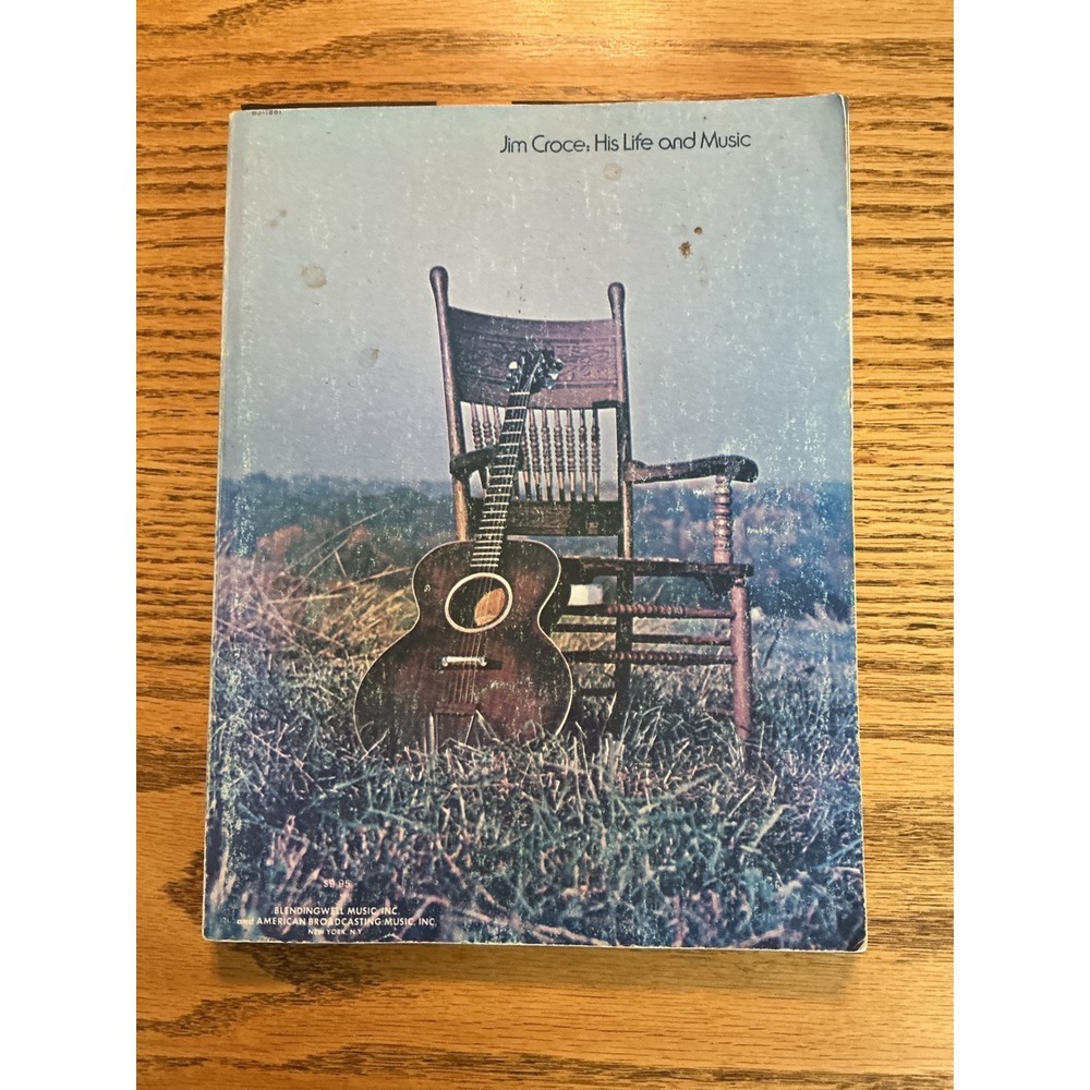 Vintage 1974 Jim Croce His Life and Music Songbook Sheet Music Biography